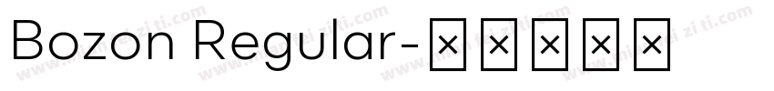 Bozon Regular字体转换